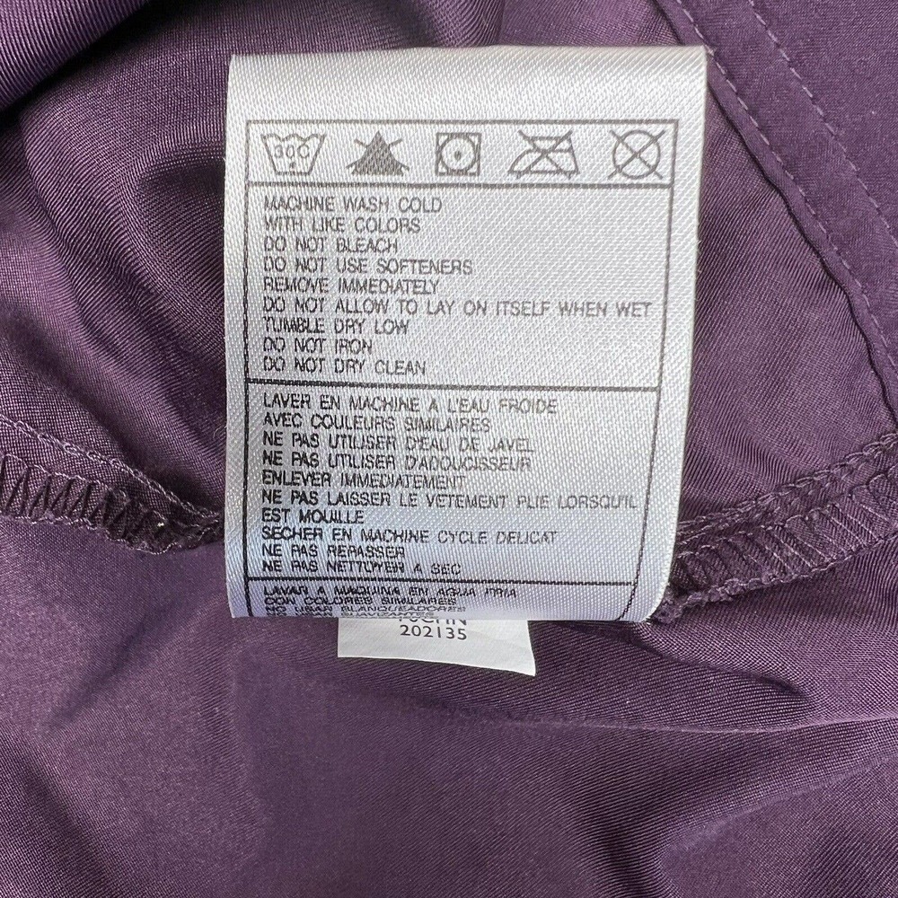 Nike Women's Purple Full Zip Long Sleeve Windbreaker Jacket Size M - Picture 8 of 10